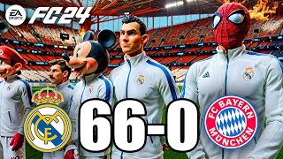 FIFA 24 - RONALDO, MICKEY MOUSE, SPIDER MAN ALL STARS PLAYS TOGETHER | Real Madrid 66-0 FC BAYERN screenshot 1
