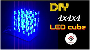 How to make DIY 4x4x4 LED cube using Arduino UNO with source code | Arduino project |Tech at Home