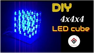 How to make DIY 4x4x4 LED cube using Arduino UNO with source code | Arduino project |Tech at Home
