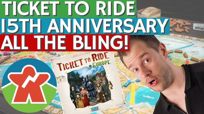 15th anniversary edition of Ticket to Ride: Europe coming this