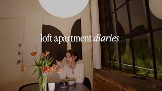 loft apartment diaries | simple diy home decor, design within reach haul, cooking for one