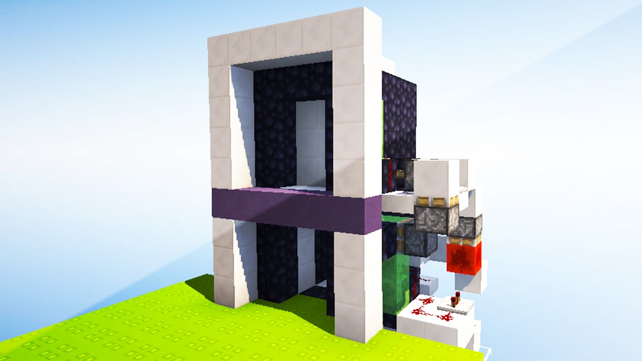 Realistic Piston Elevator - Redstone Tutorial - YouTube