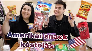 Amerikai SNACK kóstolás Andrissal | Magyar Barbara