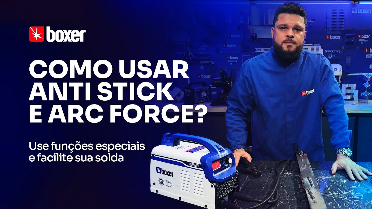 COMO FUNCIONA O ANTI STICK E O ARC FORCE - Domine a solda com Eletrodo Revestido