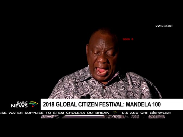 President Cyril Ramaphosa praises the 2018 Global Citizen Festival