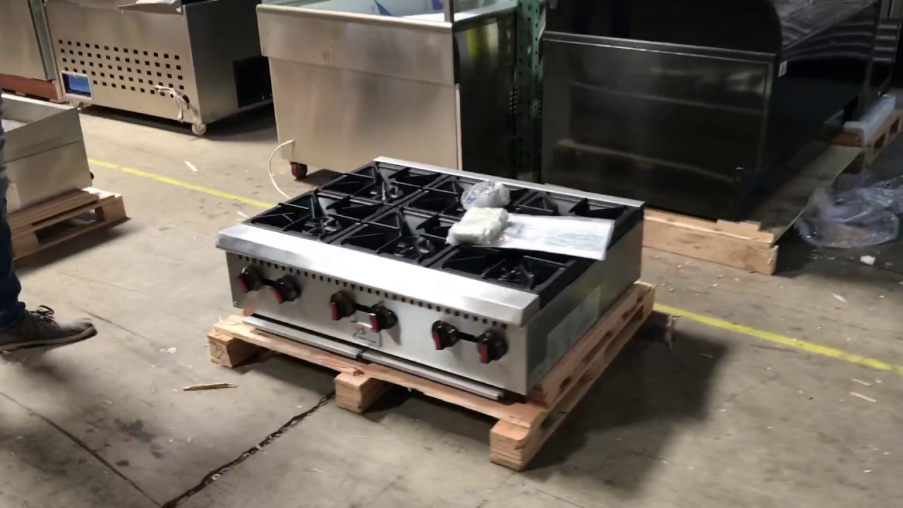 6 HOT PLATE BURNER GAS RANGE STRATUS COOK propane LP natural gas YouTube