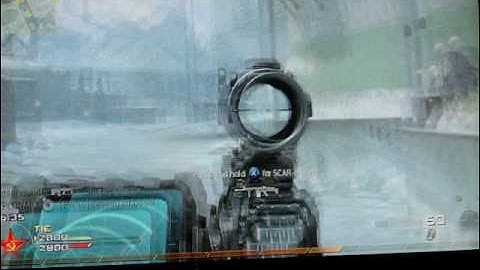 MW2 - M4A1 Bling ACOG Scope and Heartbeat Sensor.MOV