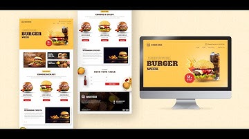 Burger House Responsive website design using HTML | CSS |  BOOTSTRAP 5