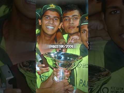 ALL UNDER 19 WORLD CUP WINNERS LIST 1988/2022 WHO WILL WIN UNDER 19 WC 2024 #cricket #youtubeshorts