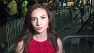 Reporter Update: Fans Watch Pens On The Big Screen