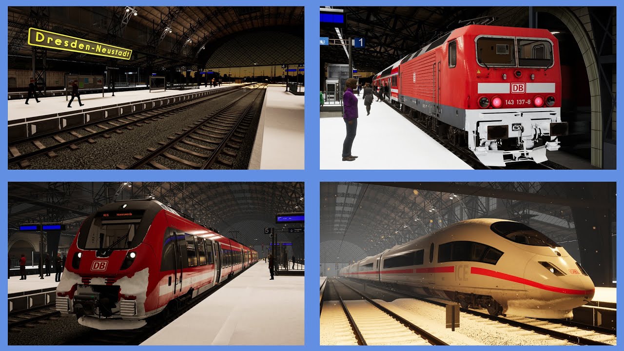 Winter Trainspotting at Dresden Neustadt! ~ Train Sim World 2 - Nahverkehr Dresden