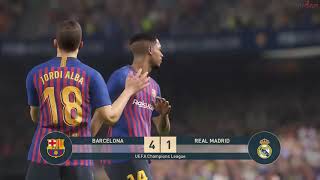 Pes 19 Ml Barcelona Vs Real Madrid 2Nd Leg Champions League Gameplay