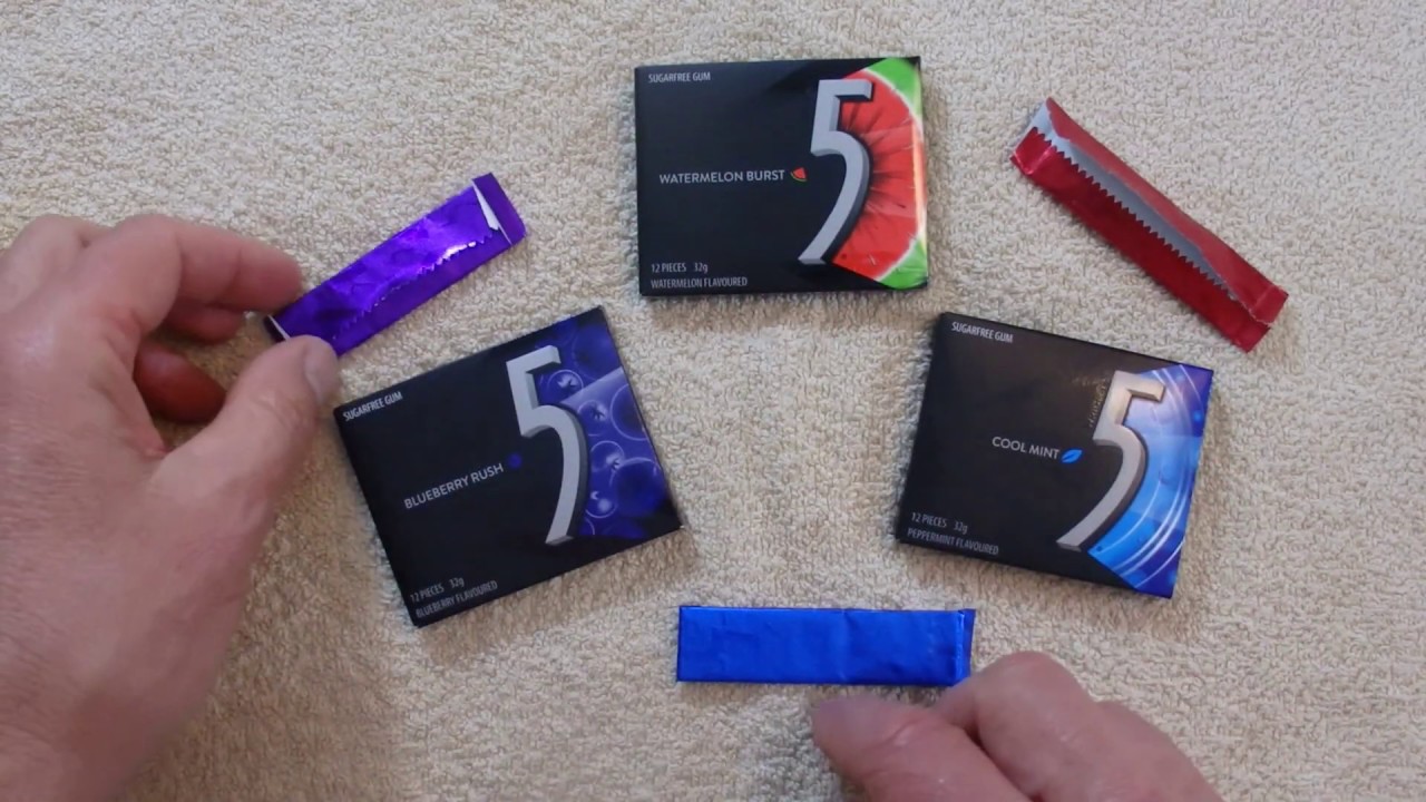ASMR - 5 Gum Chewing Gum -Australian Accent - Chewing 5 Gum