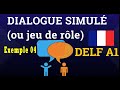 Delf a1  le dialogue simul  exemple 04 une agence de voyages