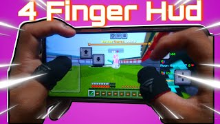 Best 4 finger hud for minecraft mobile players||Best Hud for minecraft pe