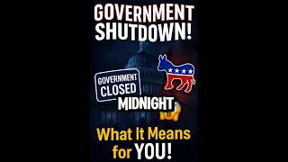 U.S. GOVERNMENT SHUTDOWN Explained in 60 Seconds! #motivation #news #usa #shorts #trump #subratde
