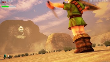 Unreal Engine 4 [4.13] Zelda Ocarina of Time + Perception Neuron VR