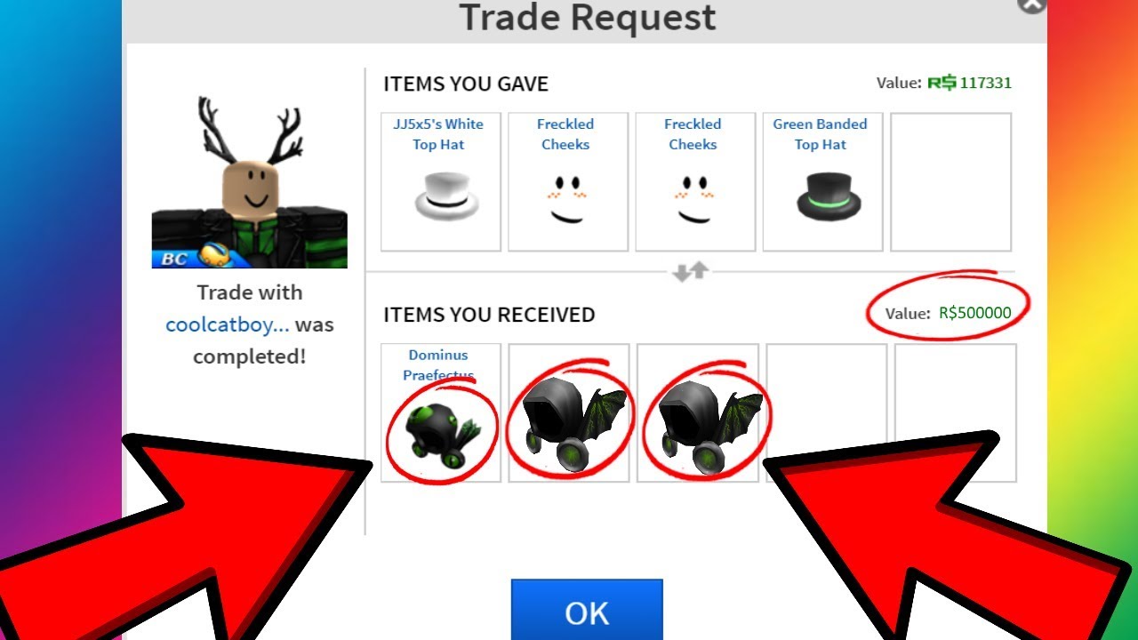 Getting 3 Dominuss On Roblox - jj5x5 white top hat vest roblox
