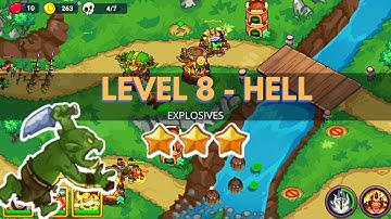 King of Defense 2: Level 8 HELL / GAMEPLAY  / GUIDE / WALKTHROUGH