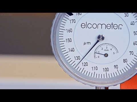 Measuring Surface Profile using the Elcometer 122 Replica Tape & Elcometer 124 Thickness Gauge