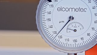 Measuring Surface Profile using the Elcometer 122 Replica Tape & Elcometer 124 Thickness Gauge