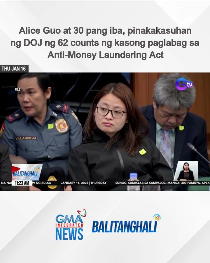 Alice Guo at 30 pang iba, pinakakasuhan ng DOJ ng 62 counts ng kasong paglabag sa... | Balitanghali