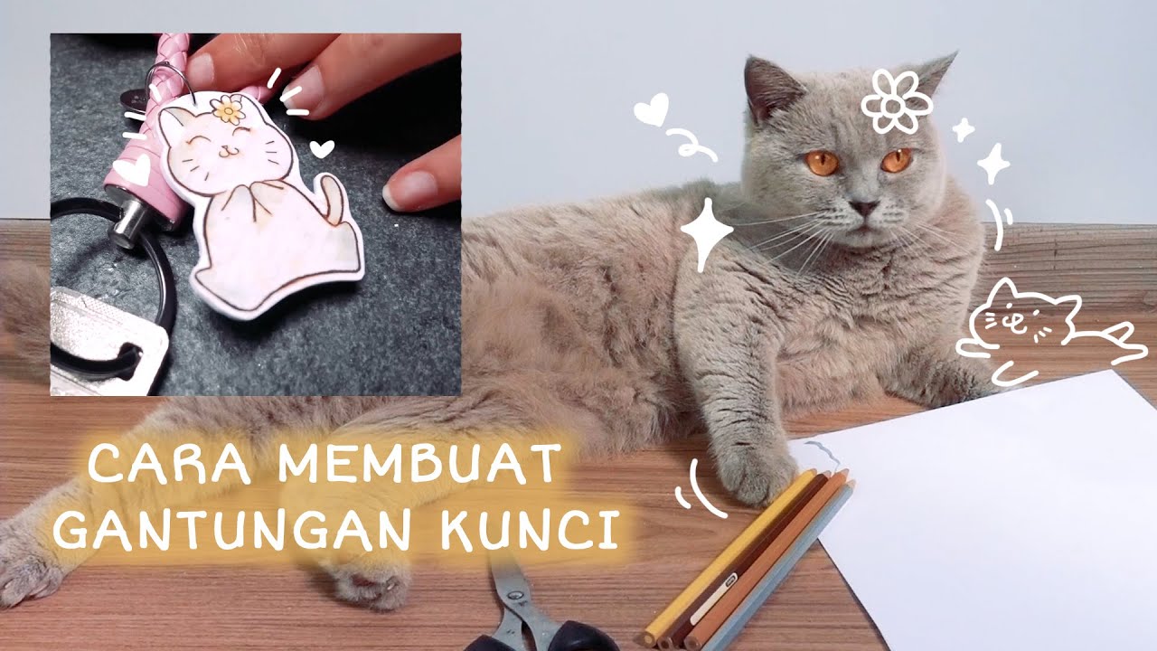  Cara  membuat  DIY Keychain dari Plastik  Heat Shrink Cia 