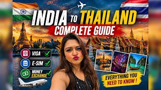 Delhi to Thailand Complete Guide 🇹🇭 | Visa, E-SIM, Money Exchange, Pattaya Travel 