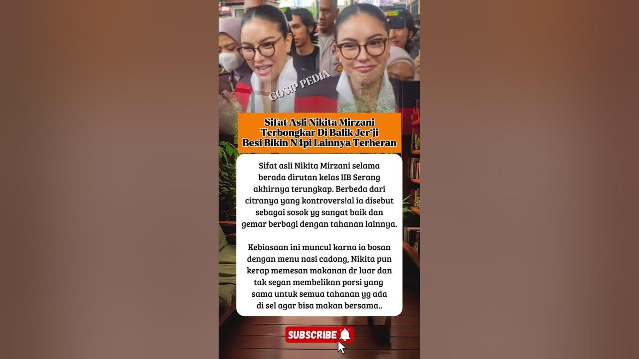 Sifat Asli Nikita Mirzani.. #beritaterkini #viral #videoshort #shorts