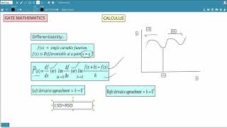 Gate mathematics calculus - continuity and differentiability