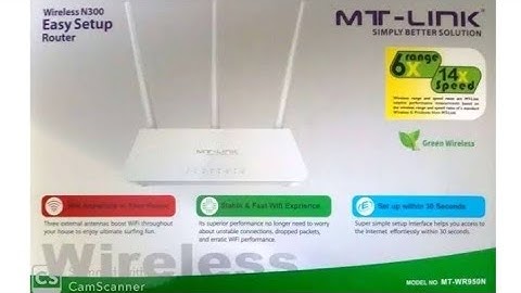 MT-Link WiFi Router Model MT-WR950N Unboxing & Review.