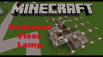 Minecraft: EASY TO MAKE redstone hidden floor Lights