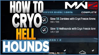 How To Slow 50 Zombies & 10 Hellhounds Cryo Call Of Duty MWZ