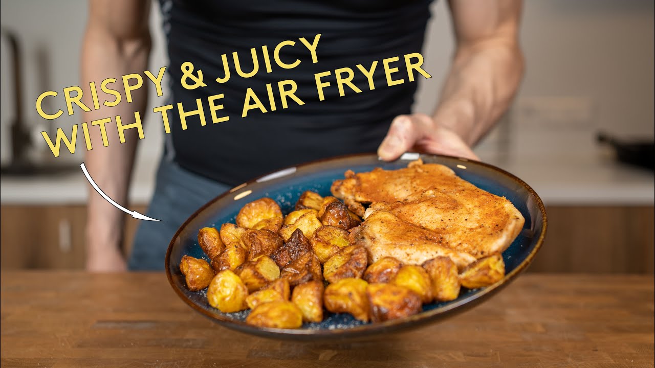 The Best Way to Make Juicy Chicken and Potatoes in the Air Fryer - YouTube