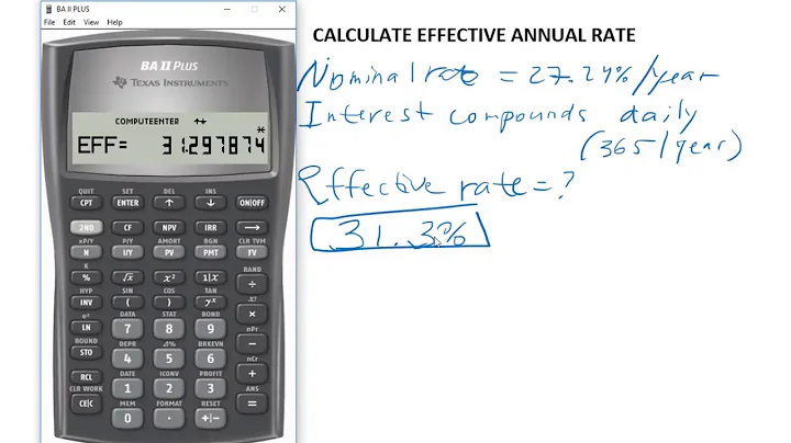 Calculate the Effective Annual Rate
