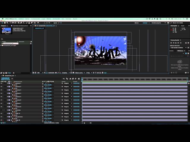 Miniatura: 01 Importar illustrator, ordenar materiales y ajustar composición en After Effects