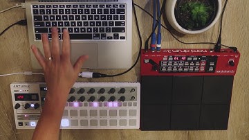 Sequence a Nord Drum 3P with an Arturia Beatstep Pro
