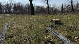 Awesome! Lego Train travels through the meadow