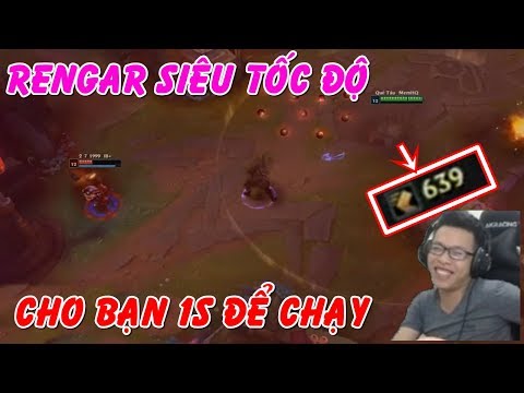 Rengar AD Chạy 700 + Tàng Hình Cho Bạn 1s Để Sống | Trâu Best Udyr