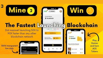 Dotchain Free DOT Coin Mining App | Fastest Launching Blockchain Network | Play Games & Earn ACE