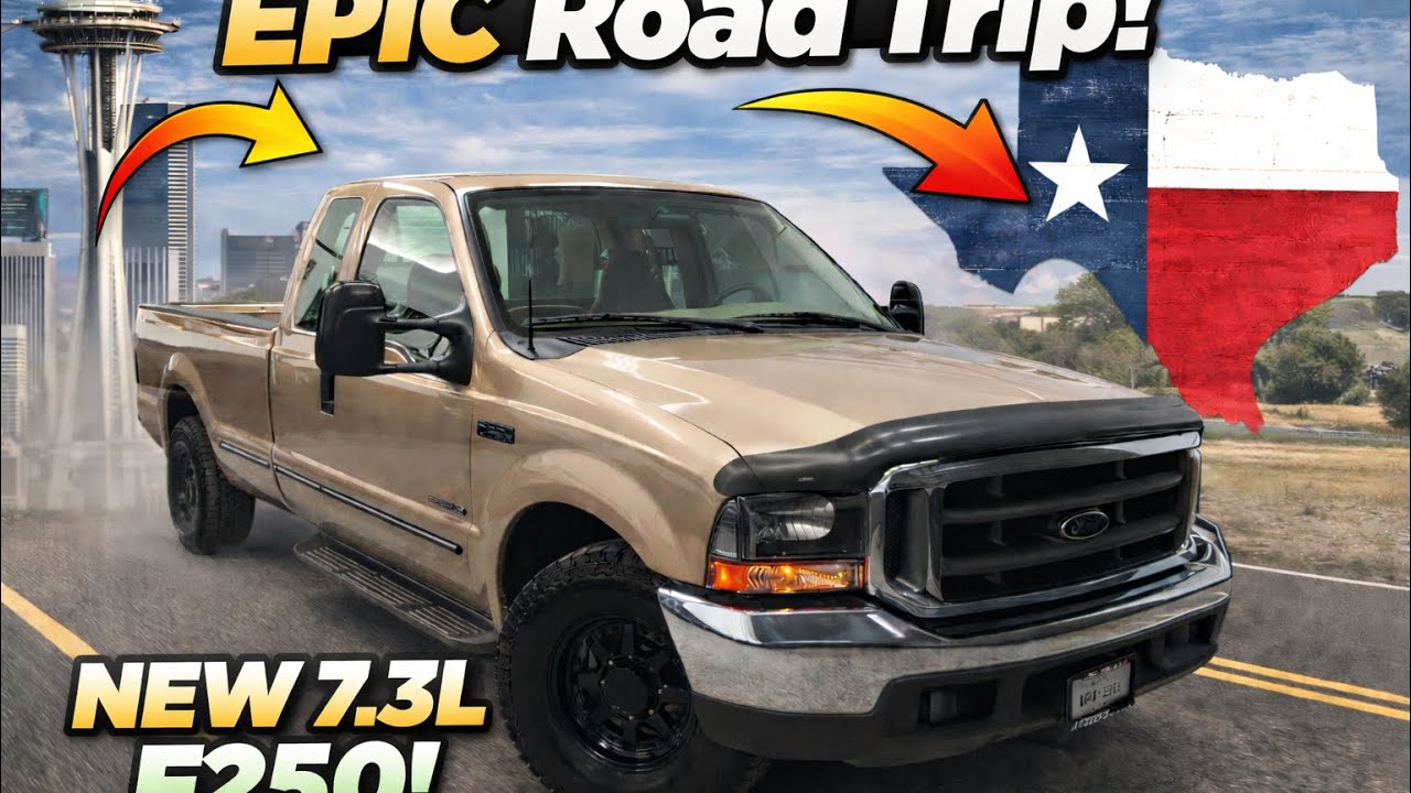 Из Сиэтла в Техас на классическом 27-летнем пикапе Ford F-250 с двигателем 7.3L.