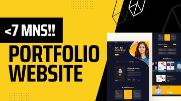 Learn to build portfolio website using django just under 7 mins!