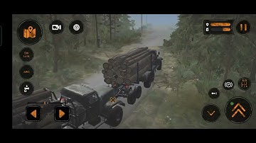 spintires mudrunner deliver log to lumber mill Android gameplay walkthrough in SEASHORE MAP