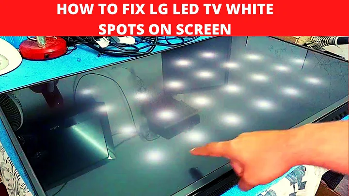 HOW TO FIX WHITE DOTS ON LG TV SCREEN || LG TV WHITE SPOT ON SCREEN