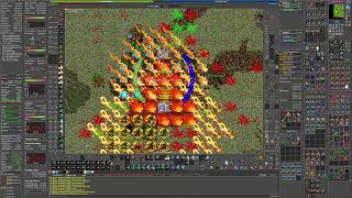 Tibia Podzilla Rootthing 4 voc team hunt 1k+