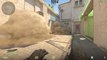 CS2 Mirage All B Site Smokes From Same One Spot(Short-Kitchen-Door)
