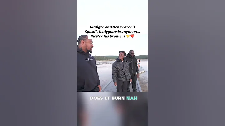 Rudiger and Henry aren’t Speed’s bodyguards anymore… they’re his brothers 🤝❤️ #ishowspeed #shorts
