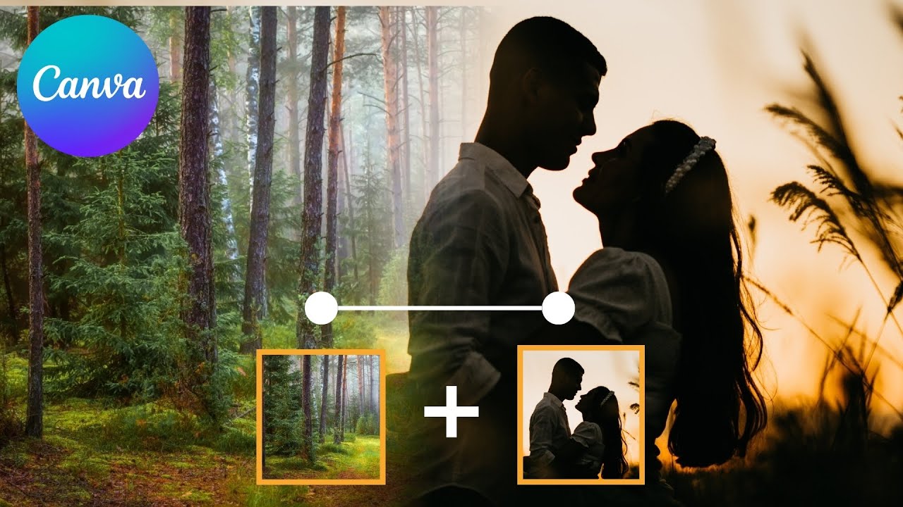 Как объединять и смешивать изображения в Canva