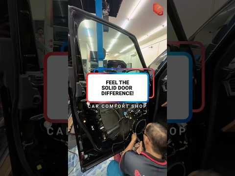 Your door sounds empty? 👀 4-door 2-layer soundproofing! Close door = Solid. Drive = Quieter. 🔥