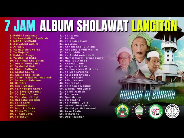 7 JAM KOMPILASI ALBUM SHOLAWAT LANGITAN - HADROH AL BARKAH class=